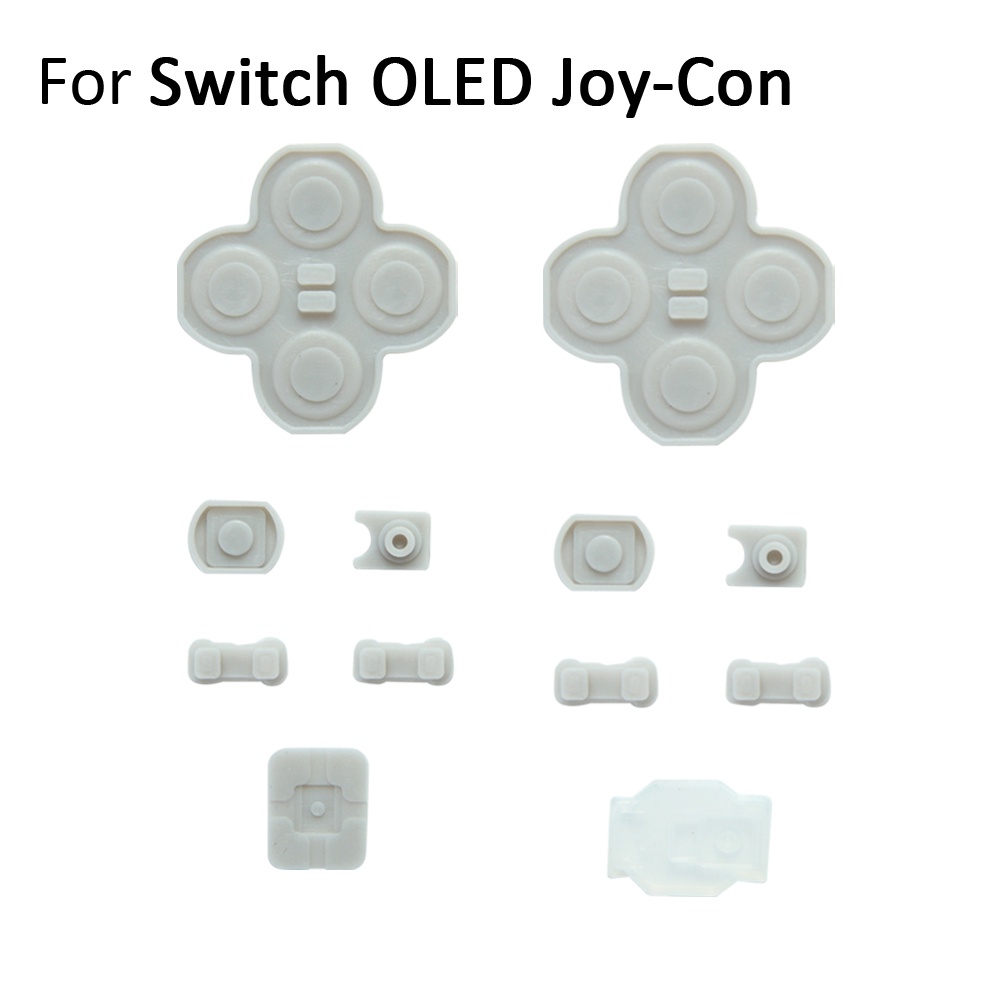 Miếng Đệm Cao Su Silicone Dẫn Điện Trái Phải Thay Thế Cho Tay Cầm Chơi Game Nintendo Switch Oled Joy-Con Joycon NS