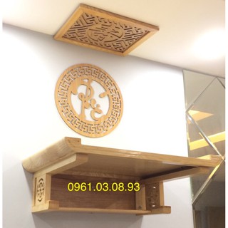 bàn thờ treo tường gỗ sồi kt 41x61