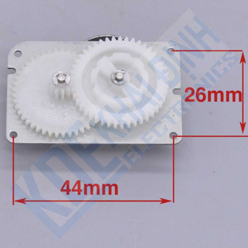 2 cái động cơ brushless 12v, 0.5A, có bánh răng kde2519