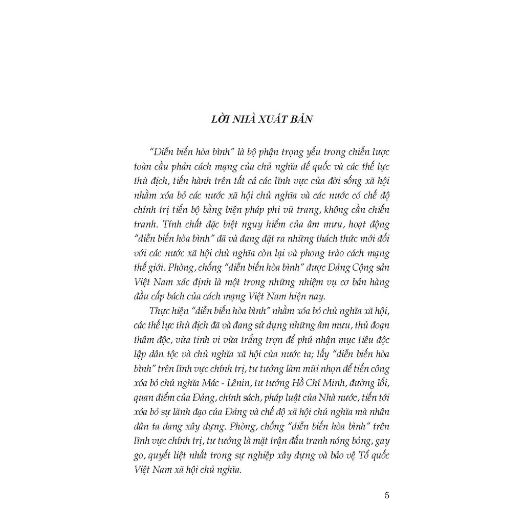Sách - Phòng, Chống "Diễn Biến Hòa Bình" Trên Lĩnh Vực Chính Trị, Tư Tưởng | BigBuy360 - bigbuy360.vn