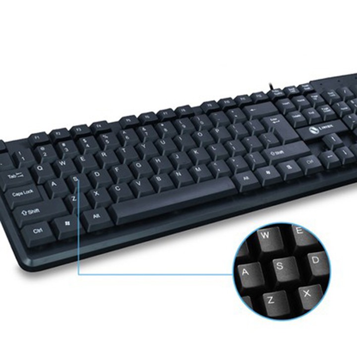Bộ bàn phím chuột quang có dây Limeide T13 6 nút dùng cho máy tính pc laptop văn phòng chơi game youngcityshop 30.000