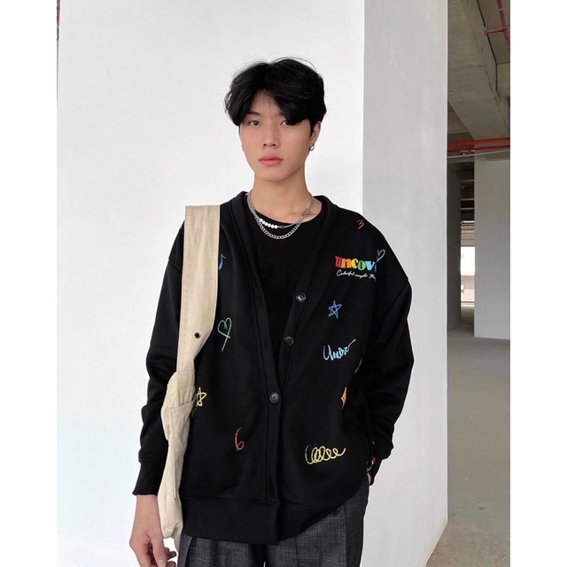 Áo khoác Cardigan áo Jacket uncover crayon cardigan bút sáp dành cho nam nữ