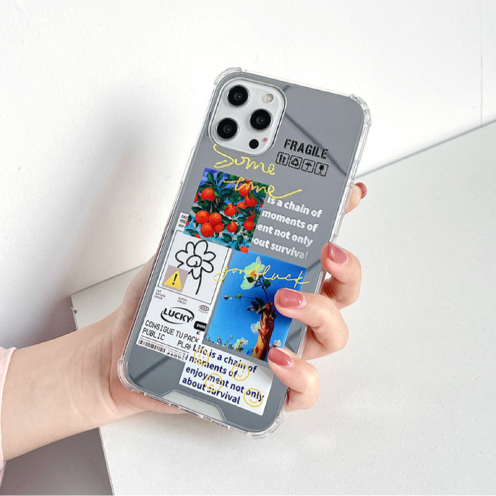 ốp điện thoại Tráng Gương In Chữ Cá Tính Cho Iphone 12 11 Pro Max X Xs Max Xr 8 7 Plus Se | BigBuy360 - bigbuy360.vn