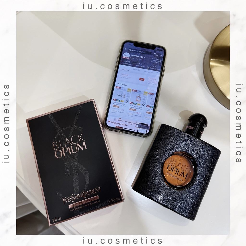 Nước hoa nữ YSL Black Opium EDP 90ml Dầu thơm nữ tính hấp dẫn quyến rũ.