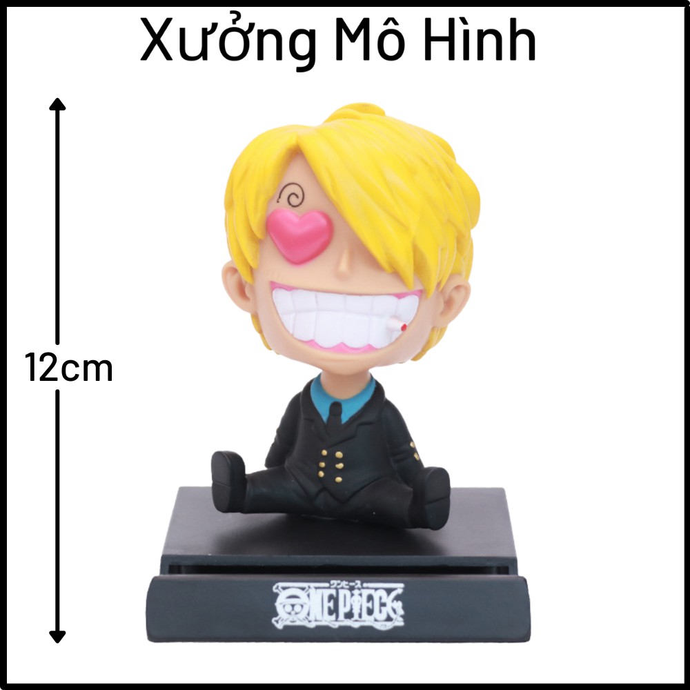 Mô Hình Vinsmoke Sanji Chibi lắc đầu - Trang trí taplo ô tô - Trang trí bàn học bàn , bàn làm việc - Kê Điện Thoại