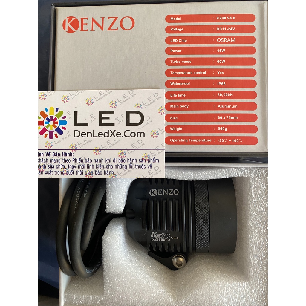 Kenzo KZ40 Ver 4.0 - Chip Led Osram Mới Nhất