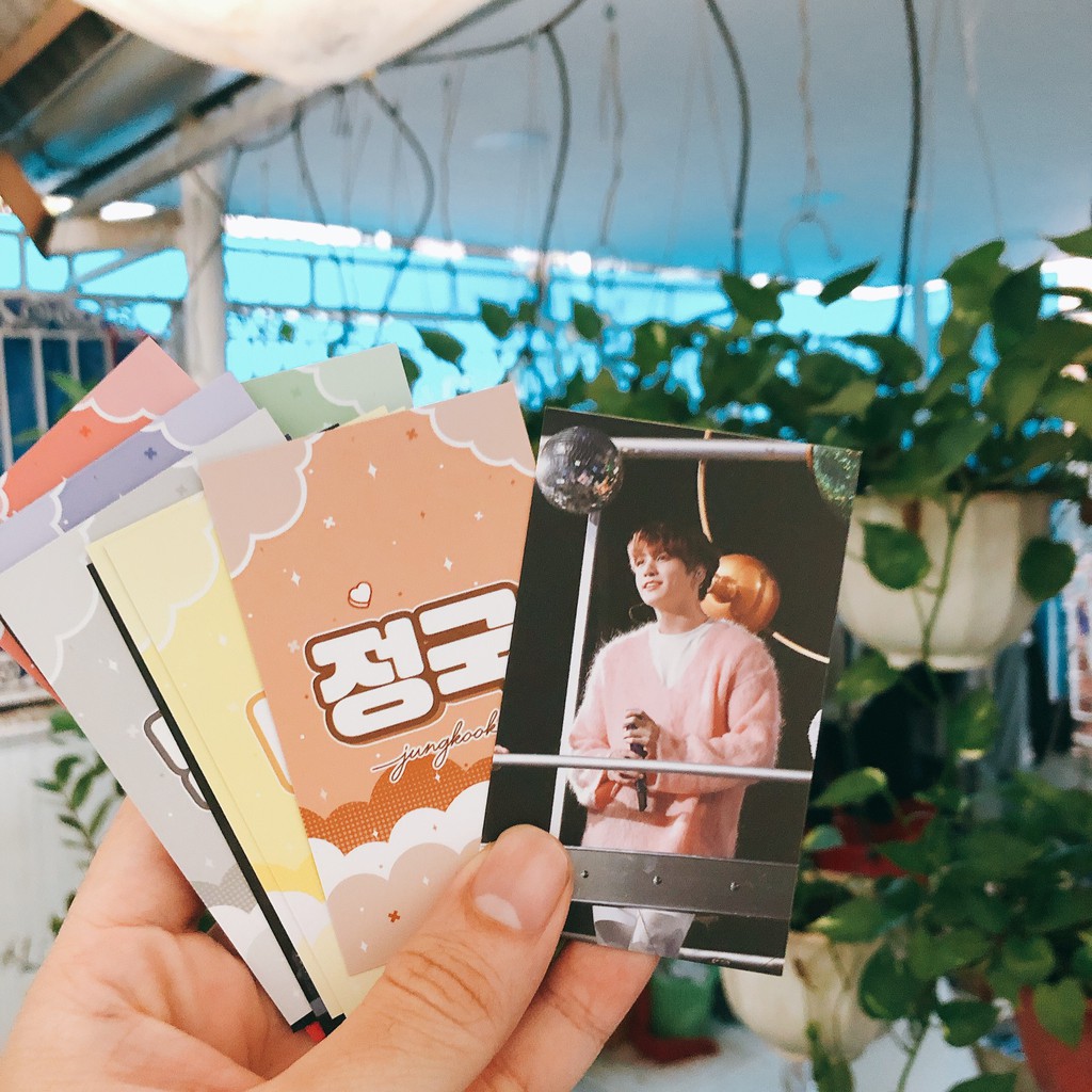 Bộ card BTS 7 card (7 thành viên) trang trí nhà cửa