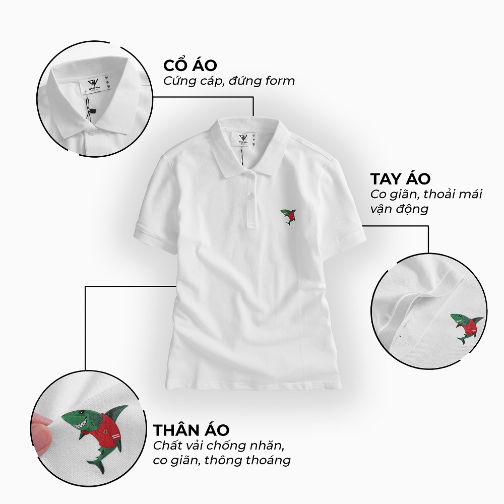 Áo thun polo nữ DARNELL, áo thun có cổ ngắn tay chất cotton thông thoáng bền đẹp DN2025