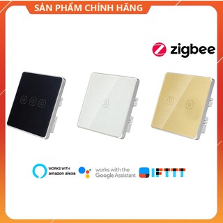 công tắc mặt vuông thông minh 1-2-3 nút smart life kết nối zigbee không có dây N