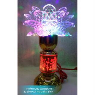 ĐÈN LED HOA SEN CẦU XOAY 4