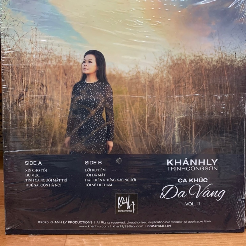 Đĩa than Ca khúc Da Vàng vol 2 - Khánh Ky (Trịnh Công Sơn)