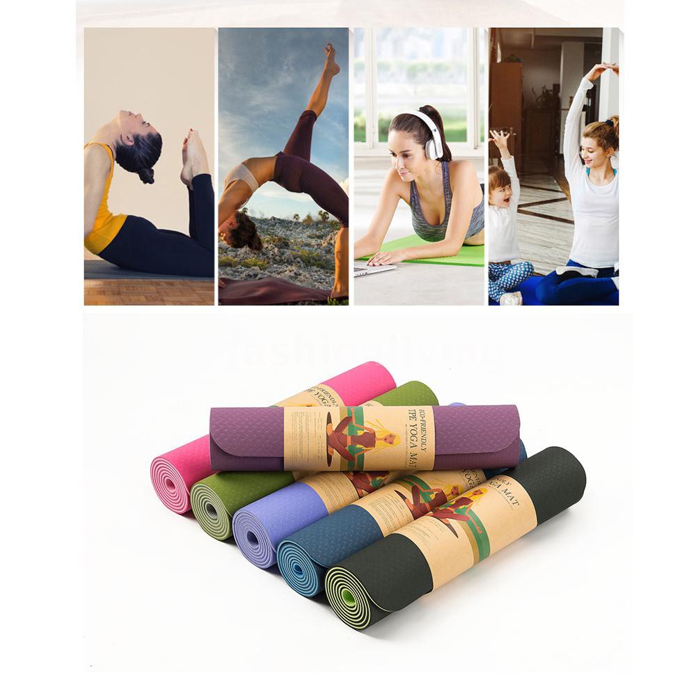 Thảm Tập Yoga Chống Trượt Dày 6mm