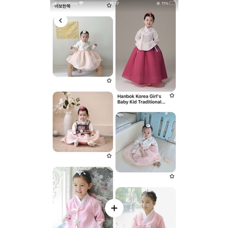 Bờm bí đeo cùng hanbok