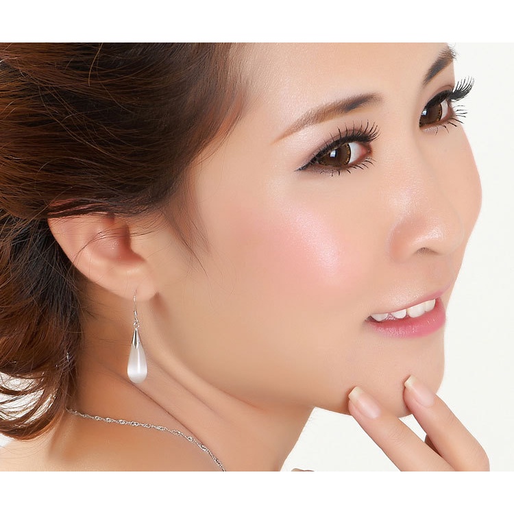 Bông Tai Bạc 925 Đính Đá Opal Thời Trang Cho Nữ