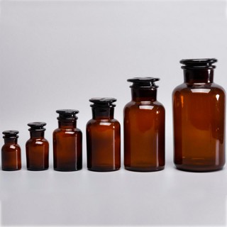 chai thủy tinh nút mài 250ml 500ml màu nâu