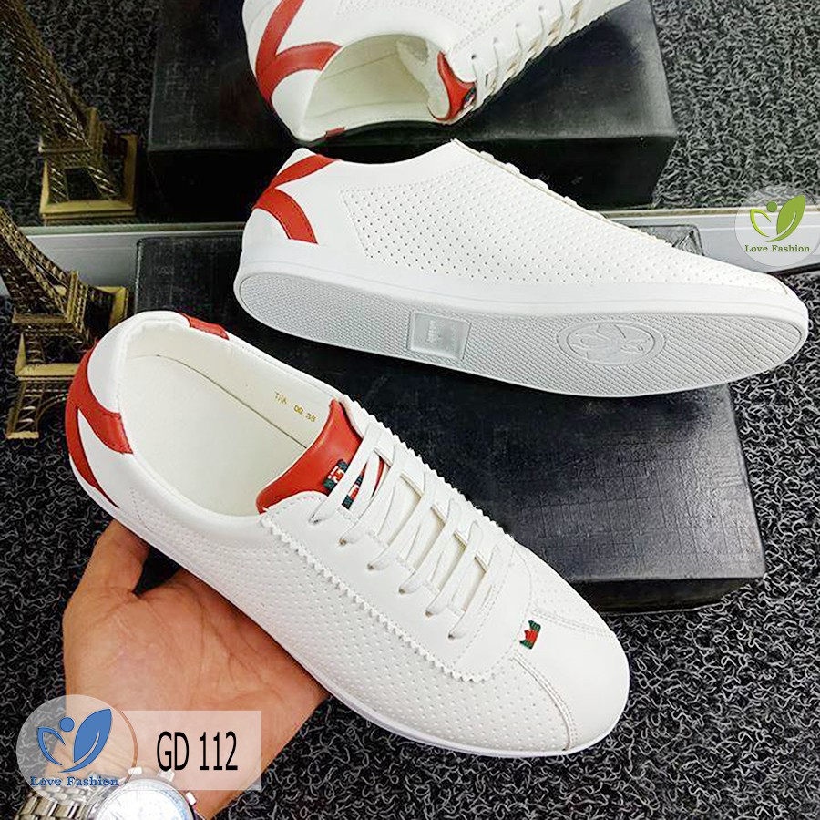 Giày Da Nam Màu Trắng Dáng Thể Thao LOVEFASHION – Sneaker Nam Size Từ 38 Đến 44 GDA2