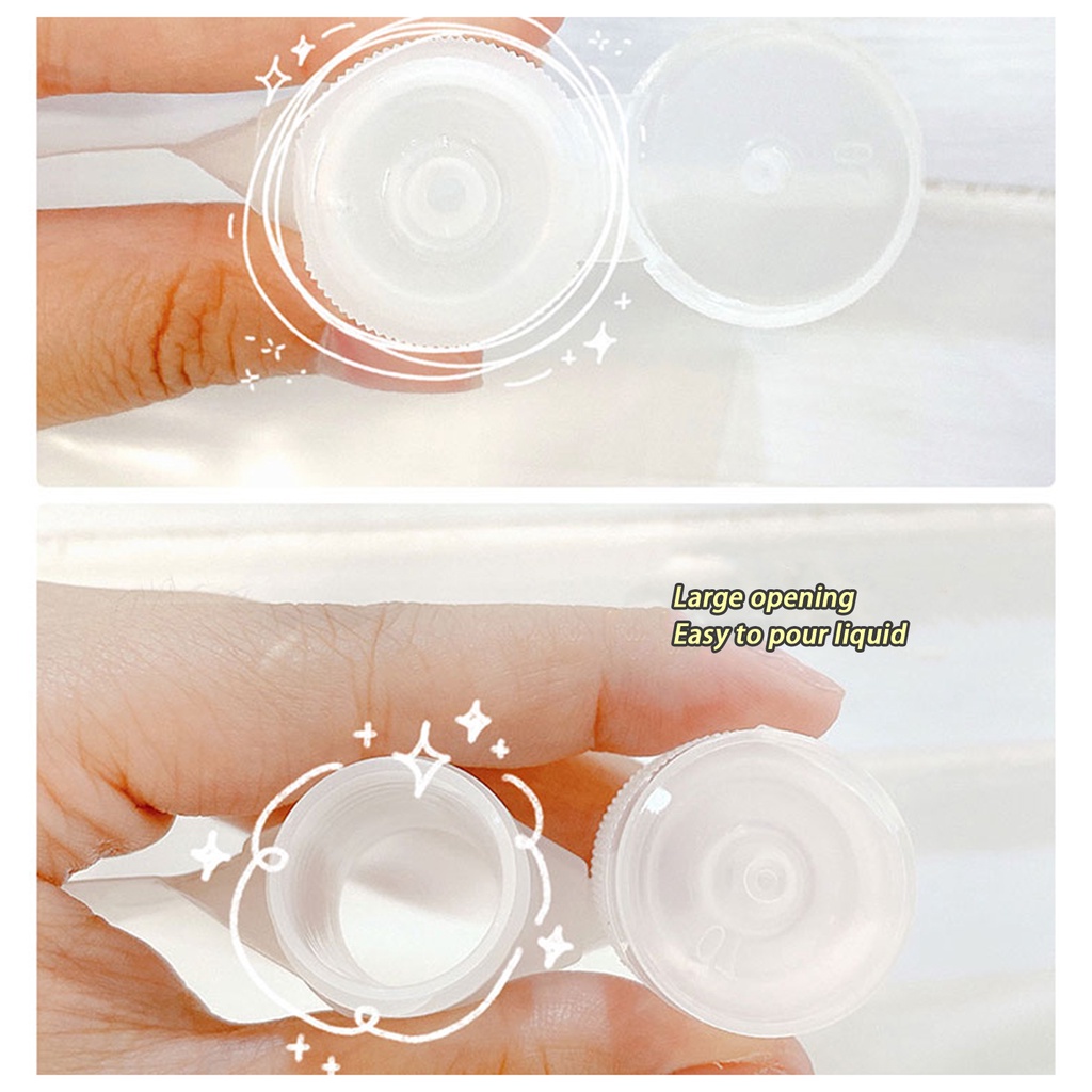 Túi trong mờ đựng lotion dầu gội Túi Bóp Mini Trong Suốt Đựng Mỹ Phẩm Du Lịch 30/50/100Ml