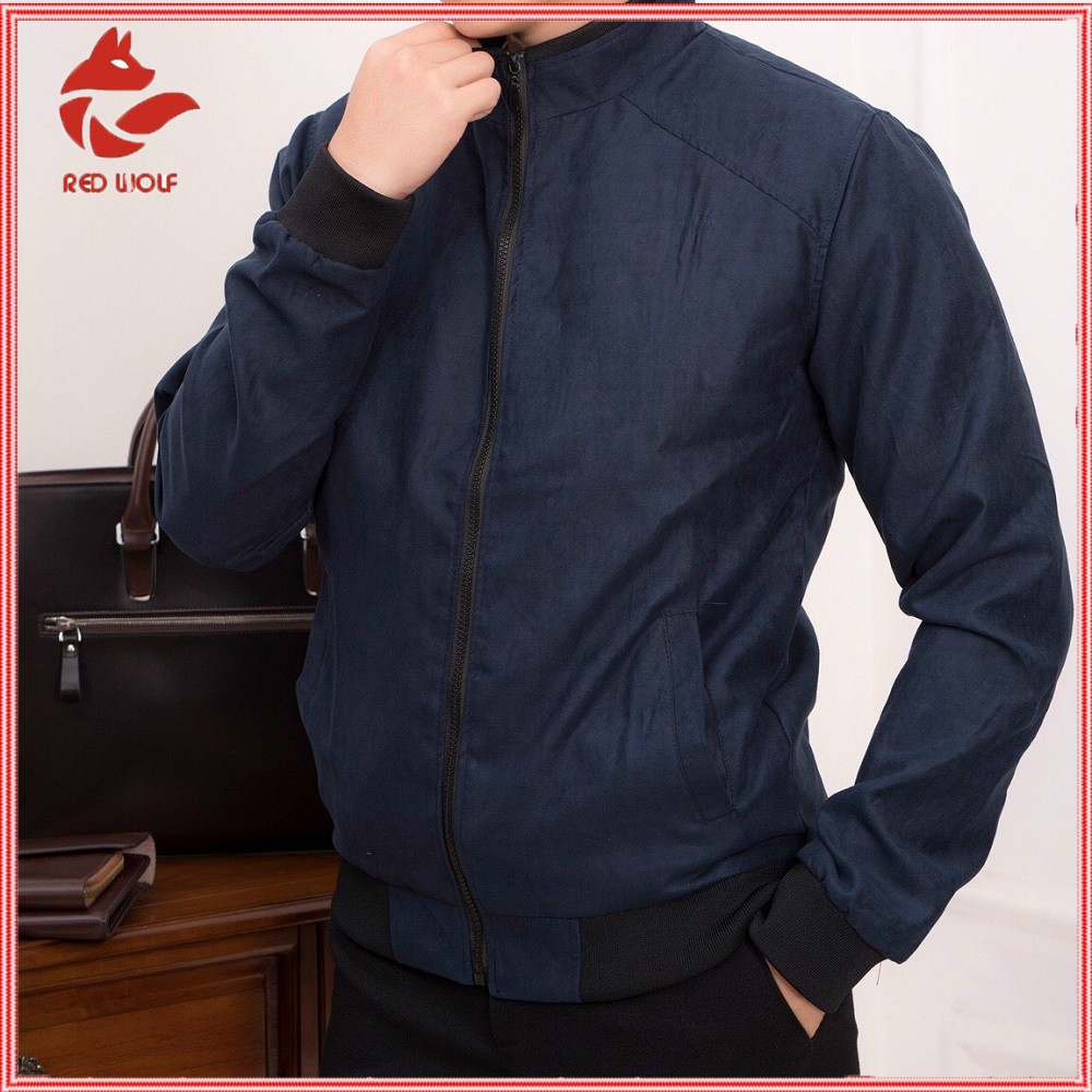 Áo khoác da lộn nam tay chun bomber ,áo khoác da lộn cao cấp 4 màu giữ nhiệt tốt, dáng ôm nhẹ | BigBuy360 - bigbuy360.vn