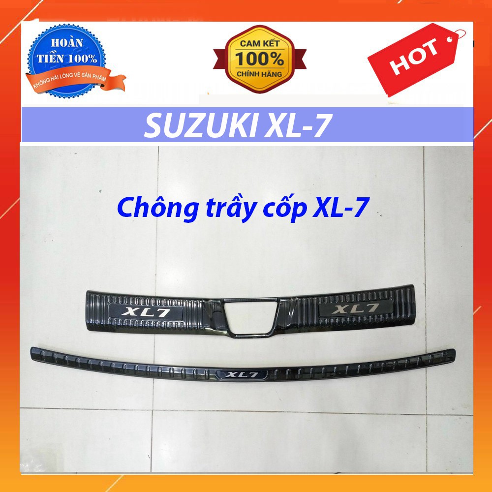 Chống trầy cốp trong ngoài Suzuki XL7 , XL-7 2019 2020 2021 Mẫu titan.