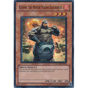 Thẻ bài Yugioh - TCG - Kayenn, the Master Magma Blacksmith / HA05-EN012'