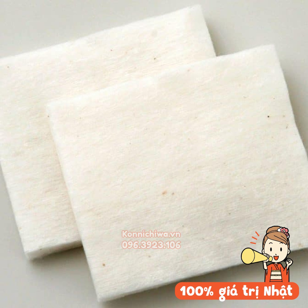 [Hàng Nhật Chính Hãng] Bông Tẩy Trang Organic MUJI Nội Địa Nhật | Tẩy Trang MUJI Nhật Bản Cotton Pad 180 Miếng