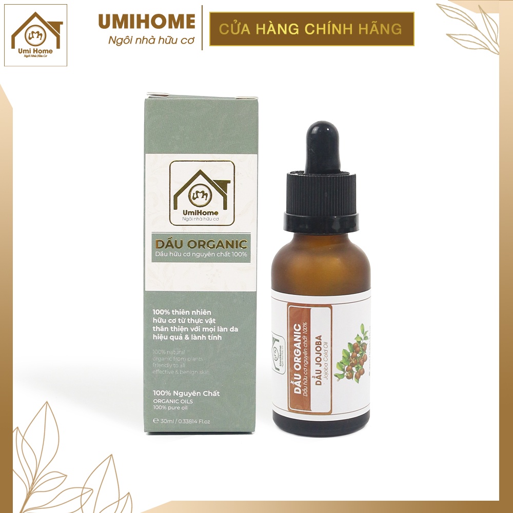 Dầu Jojoba UMIHOME nguyên chất dưỡng ẩm, kiềm dầu, massage và tẩy da chết hiệu quả cho da 30ml