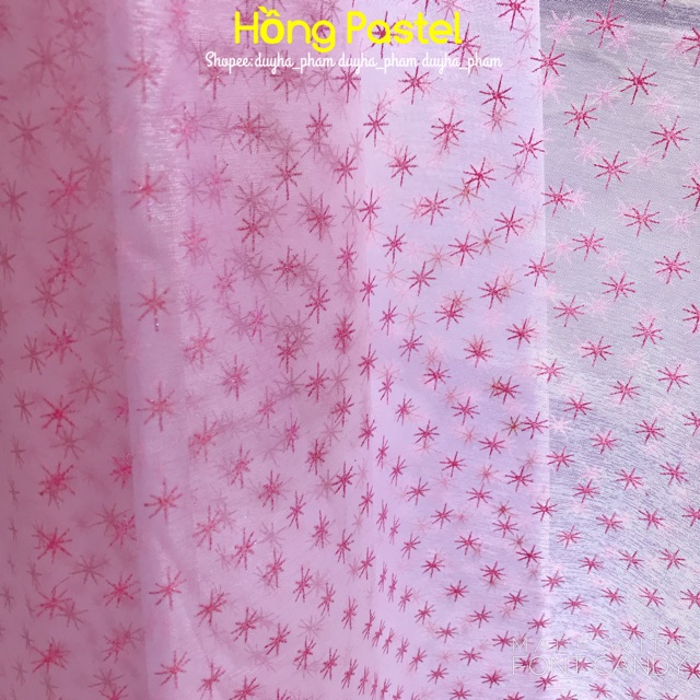 ☀️VẢI VOAN KÍNH IN BÔNG TUYẾT XINH XẮN☀️