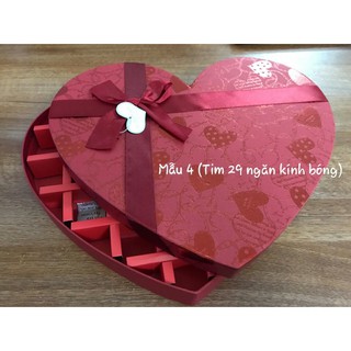 Combo 33 hộp quà tặng Valentine hình trái tim