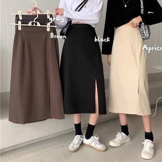 Chân váy chữ A xẻ đáp tà 70cm tuyết mưa