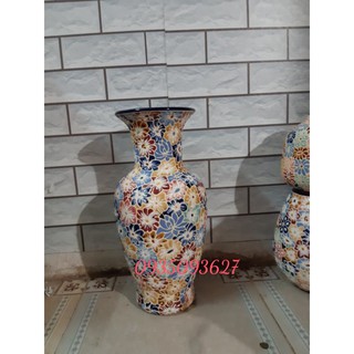 Bình gốm sứ bách hoa cao 40 cm