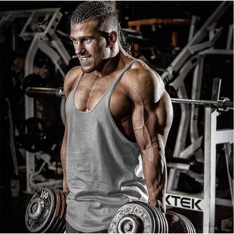 Áo thun nam không tay cổ tròn màu trơn thời trang thoải mái