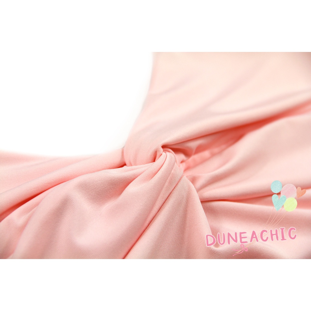 DUNEA Đầm Hai Dây Hở Lưng Thắt Nút Gợi Cảm Cho Nữ