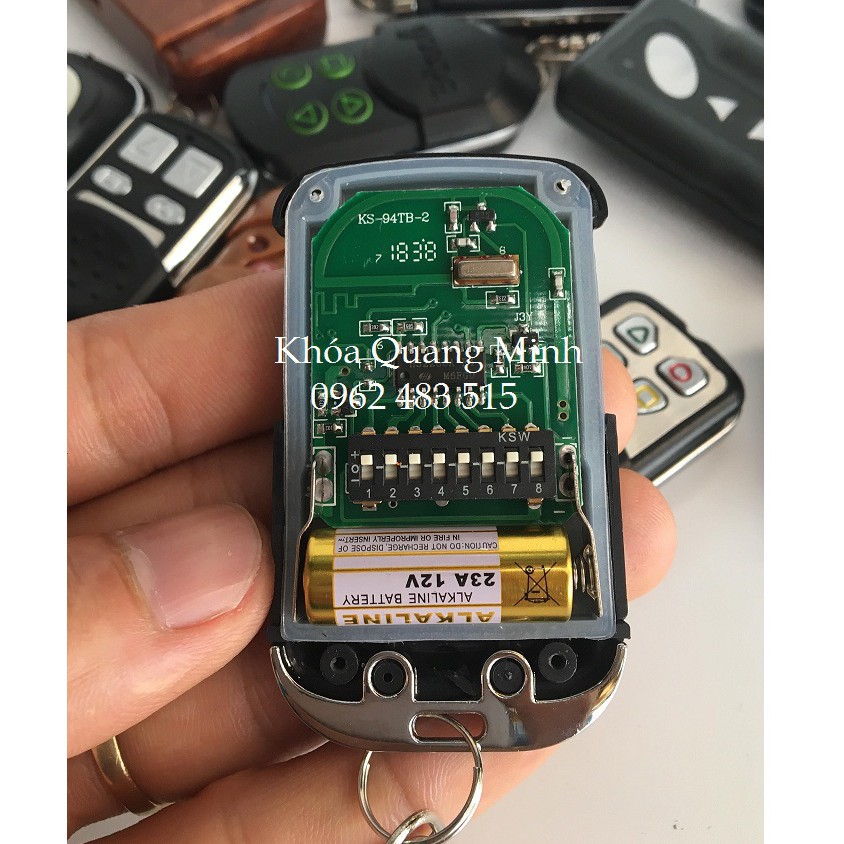Điều khiển cửa cuốn TEC Mã Gạt chống nước chính hãng mã gạt 433mhz
