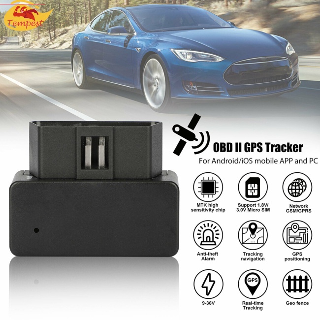 TE Obd Ii Gps Tracker Vibration Alarm Obd Interface Real Time Vehicle Tracking Device Gsm Gprs Car Truck Anti-theft Motorcycle Locator