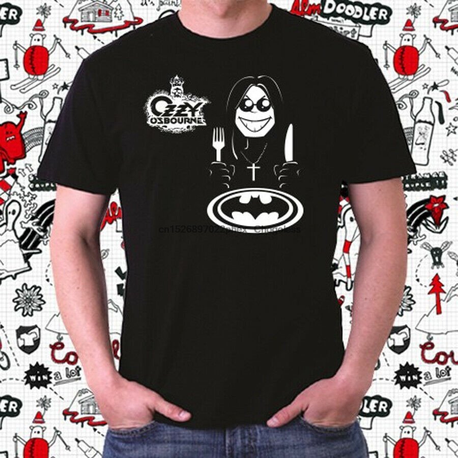 Áo thun nam màu đen Ozzy Osbourne Bat