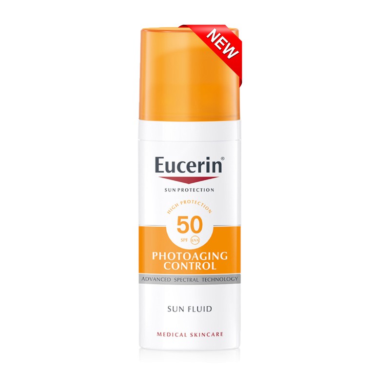 Kem chống nắng chống lão hóa Eucerin bảo vệ da trước tác hại tia UV Eucerin Sun Fluid Photoaging Control SPF50+ 50ml