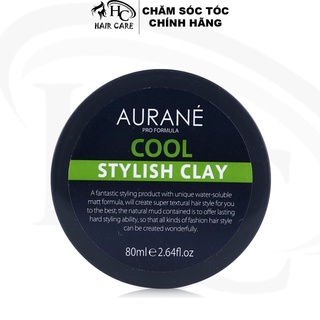 Sáp tạo kiểu tóc nam cứng mờ Aurane Cool Stylish Clay 80ml