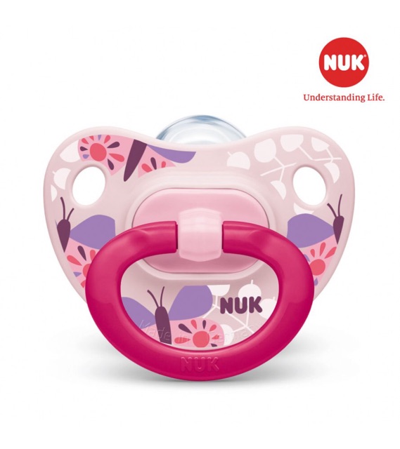 TY GIẢ NUK SILICON CLASSIC CHỈNH NHA 0-6M/6-18M