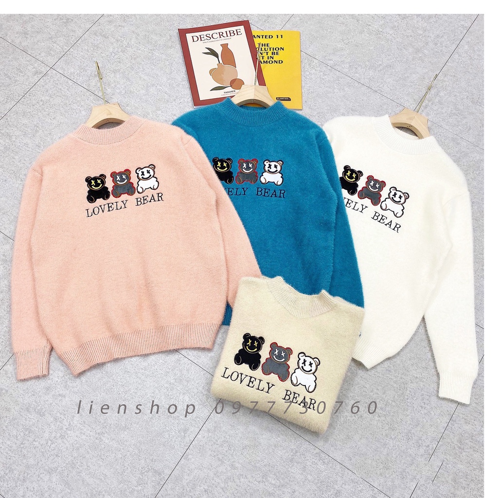 Áo Nữ Len Lông Gấu Lovely | BigBuy360 - bigbuy360.vn