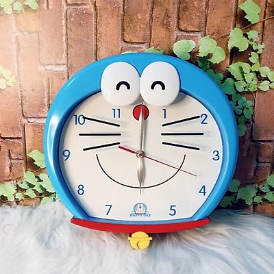 Đồng hồ treo tường Doraemon kim trôi