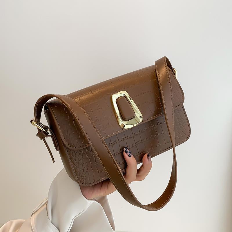 IELGY Túi Đeo Vai Họa Tiết Da Cá Sấu Cao Cấp Có Thể Điều Chỉnh Kích Cỡ Cho Nữ