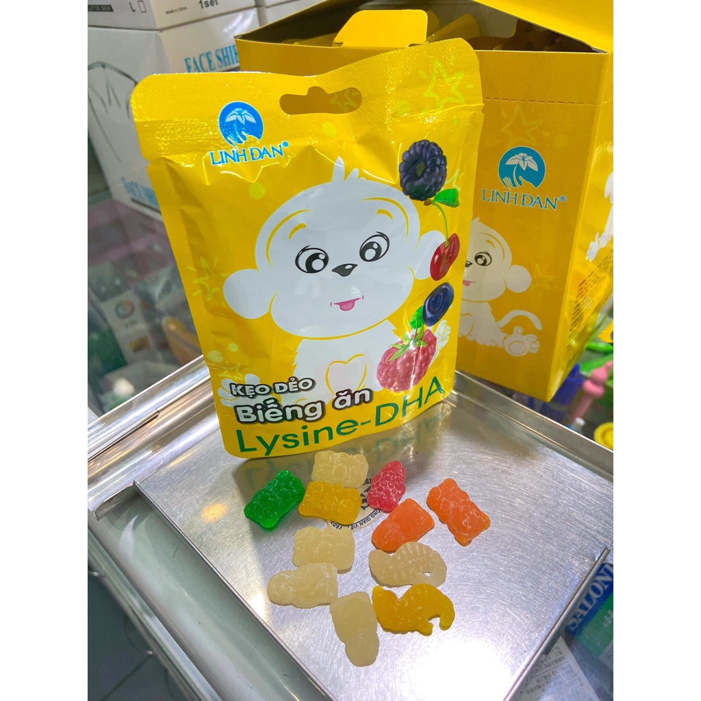 Kẹo dẻo biếng ăn Lysine-DHA Linh Đan
