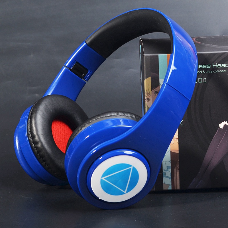 Tai nghe chụp tai bluetooth 5.0 họa tiết anime Nhật Bản Nakano Miku hóa trang dành cho điện thoại