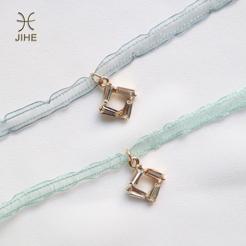 Vòng Cổ Choker Ren Màu Xanh Lá Nhạt Thời Trang Nhật Hàn