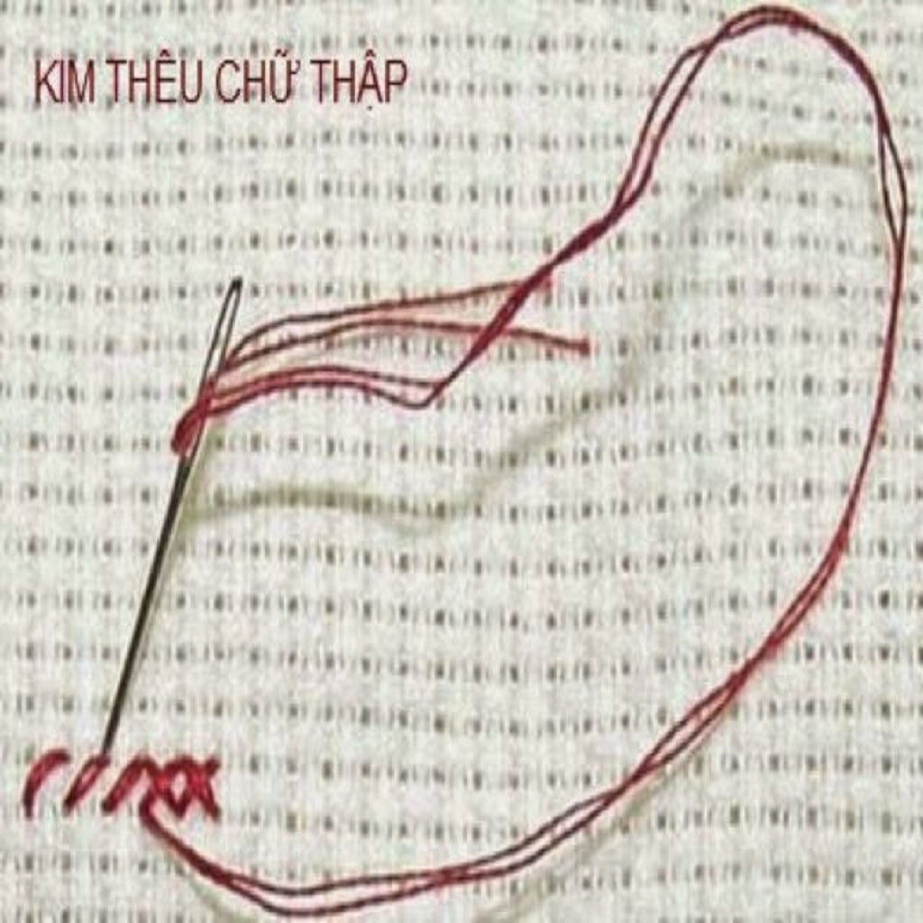 KIM THÊU TRANH THÊU CHỮ THẬP