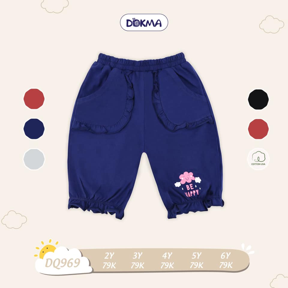 (2-6y) Quần ngố vải cotton cho bé DQ969 - DOKMA