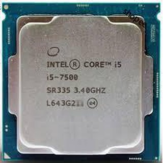 Cpu intel i5 - 7500+7400 tray không box+tản