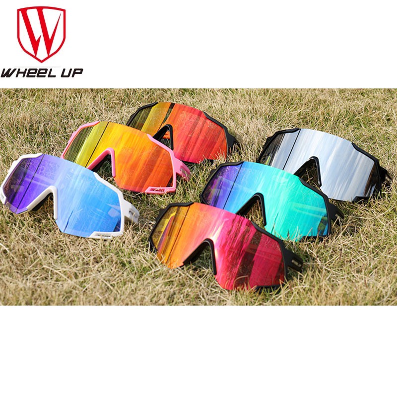 WHEEL UP Kính đi xe đạp Kính râm HD Chống lóa Kính mắt đầy màu sắc Kính thể thao Polarized Goggle Kính phản chiếu