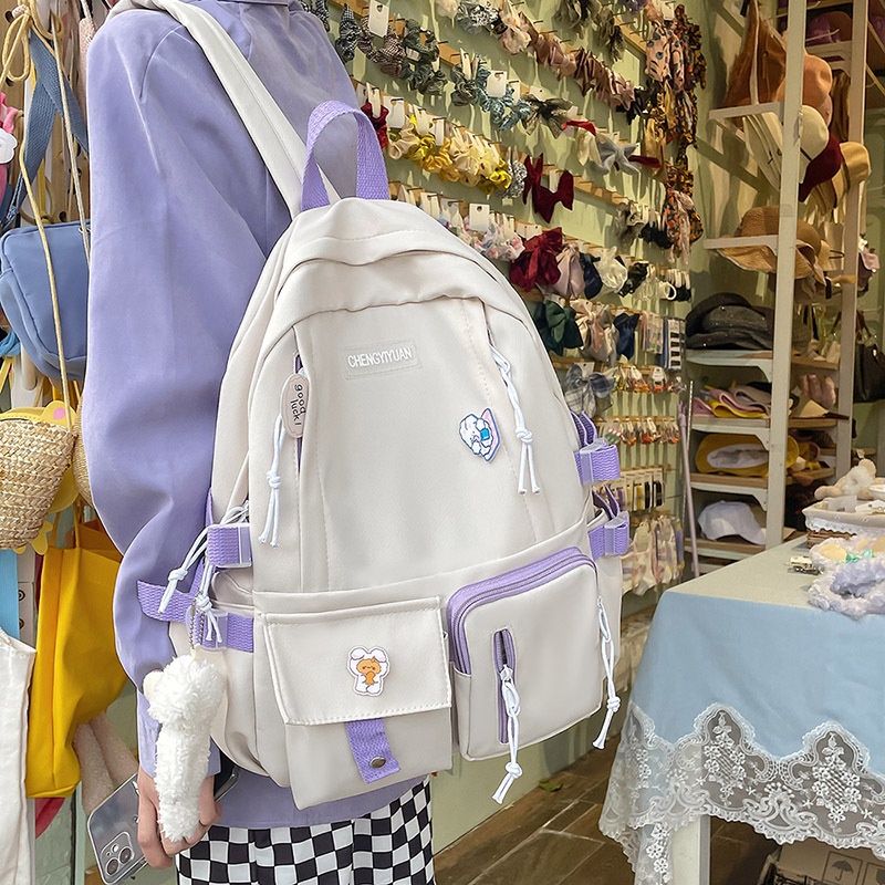 Ba Lô Học Sinh Thời Trang Hàn Cho Nữ