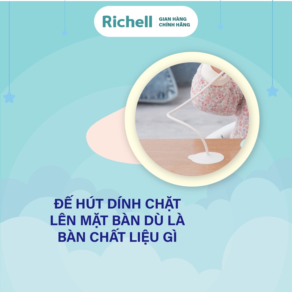 [GIẢM >50%]Dây silicone chống rơi muỗng kèm muỗng và hộp Richell Nhật Bản | Baby